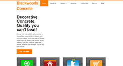 Desktop Screenshot of blackwoodsconcrete.com